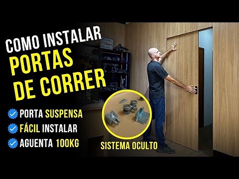 Suspended Door with Hidden System - Complete Installation - Easy and Quick!