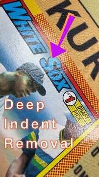 Baseball Card Dent Removal #kurtscardcare