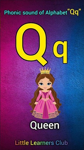 Learns phonic sound of Alphabet 'Q'| kids education #alphabet #phonics #kidseducation #learning
