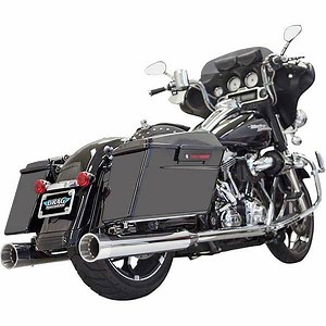 Bassani DNT ストレート 4インチ　チューンドバッフル　スリップオンマフラー　クローム |ハーレーパーツ専門店 HDパーツ