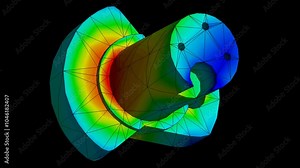 Mechanic simulation engineering - Stress and breakpoint analysis of Metal coupling under force and moment conditions