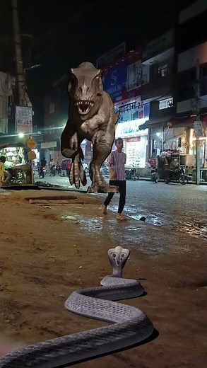 Big Anaconda vs dinosaur T-Rex fight scene#dinosaur​#anaconda​#jurassicworld​#shorts​#youtube