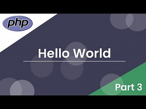 Learn PHP | Hello World | Php Somali Tutorials | Part 3