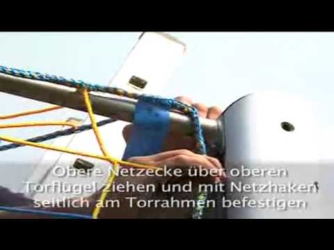 How to put up a football net