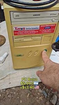 I bought a retro PC at the flea market, will it work? #pc #argentina #retro #windows #gamer