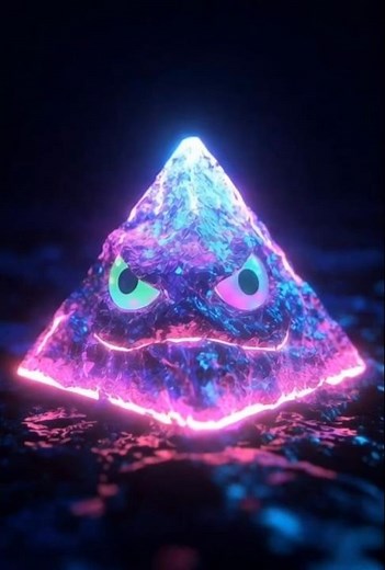 Neon Pyramid Monster Melting Alive 😱🔥 Boiling Rainbow Goo & Exploding Spikes 🌈💥