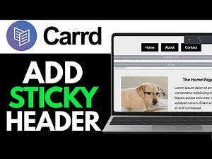 How To Add a Sticky Header to Carrd.co 2025 (RIGHT WAY)
