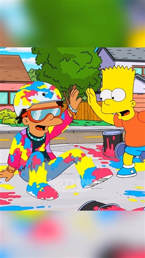 BART MAKES A FAMOUS TIKTOKER FRIEND!? #simpsons