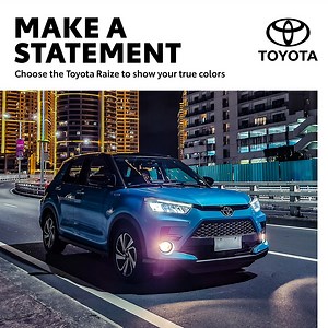 Are you ready to raise your vibe? Express your unique style with the bold and colorful design of the Toyota Raize. Inquire at your nearest dealership or visit https://toyota.com.ph/raize for details. | Toyota Motor Philippines