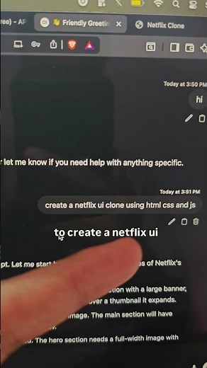 #netflix #aicoding #aitools Trying to create netflix clone with ai 😱