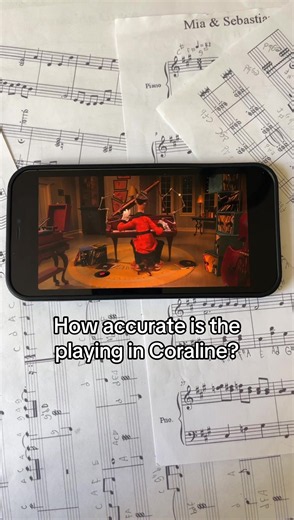 Using “Keys App” to visualize the piano playing in Coraline #piano #pianotutorial #coraline #beethoven