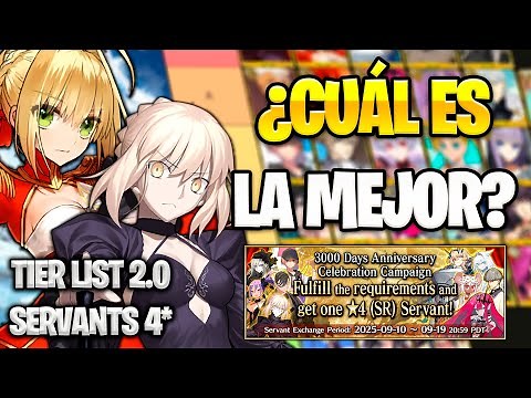 FGO |👑TIERLIST 2.0 BEST 4-STAR SERVANTS!👑WHICH ONE TO CHOOSE?