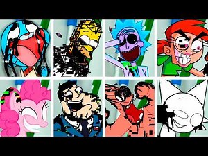 SLICED but Every Turn a Different Character Sings 🎙 (FNF Sliced but Everyone Sings It)