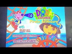 Dora The Explorer Pirate Adventure 2004 DVD Menu Walk-through