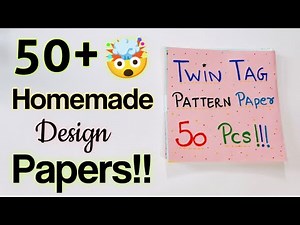 50+ Homemade Pattern Papers! 🤯😯🤠 Homemade diy craft supplies! how to make pattern papers at home 💕