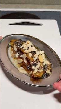 caramelized banana rice cake w/ shoyu caramel
