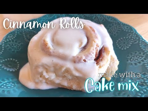 Making Cinnamon Rolls using a CAKE MIX