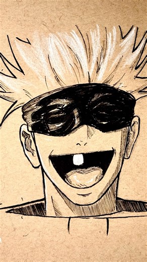 I Drew Gojo Satoru with ONE TOOTH?! 😂