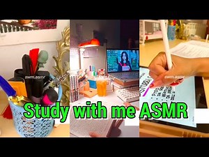 Study with me ASMR | AESTHETIC STUDY WITH ME