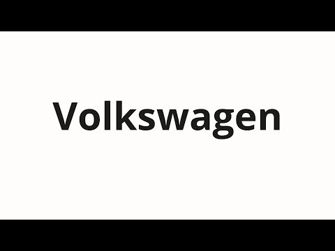 How to pronounce Volkswagen