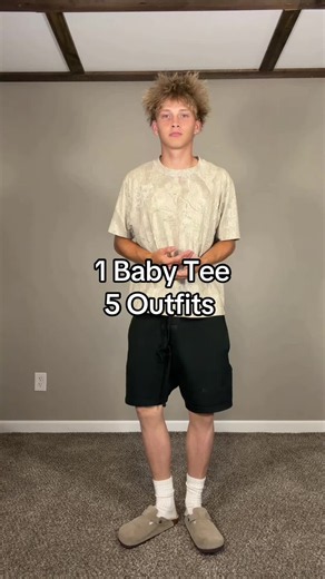 1 Baby Tee 5 Outfits #fitinspo #fashion #outfitideas #style #fyp | Baby Tee Ideas