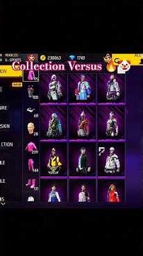 Collection Versus With Subscriber 🔥🤡☠️ #freefire #short #shortsfeed