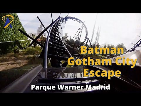POV: Batman Gotham City Escape Roller Coaster at Parque Warner Madrid