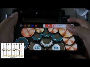 Yellow by: Coldplay Real drum Tutorial (basic beat)