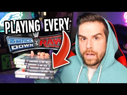 PLAYING EVERY WWE SMACKDOWN vs RAW GAME IN ONE VIDEO...