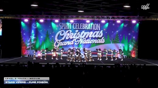 Stars Vipers - Pure Poison [2025 L2 Youth - Medium] 2025 Spirit Celebration Christmas Grand Nationals