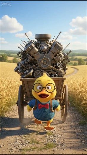 I repaired my car #repairing #ai #duck #funny #cartoon #animation