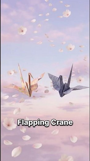 Easy Origami Flapping Crane 🕊️ | Watch the Wings Move!