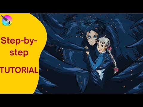 How to draw Howl & Sophie from Howl's Moving Castle | Studio Ghibli
