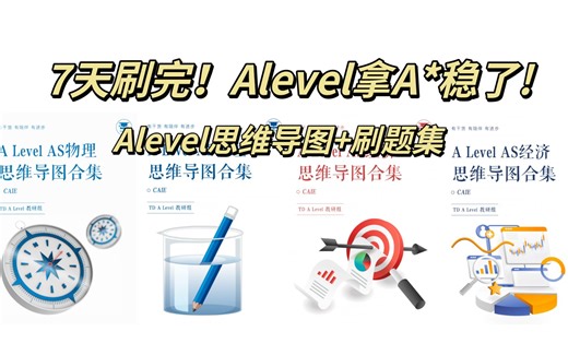 Alevel思维导图合集|直接背！能救命！课前预习和考前冲刺必看！A*稳稳到手！