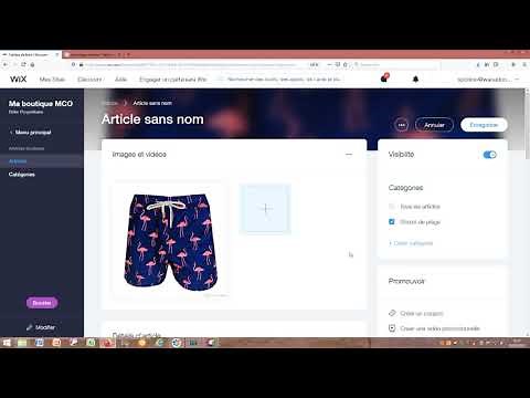 Gérer les articles de la boutique en ligne avec Wix