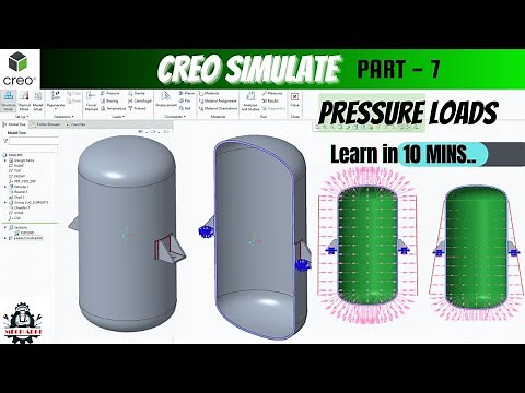 Pressure Loads tutorial in Creo Simulate