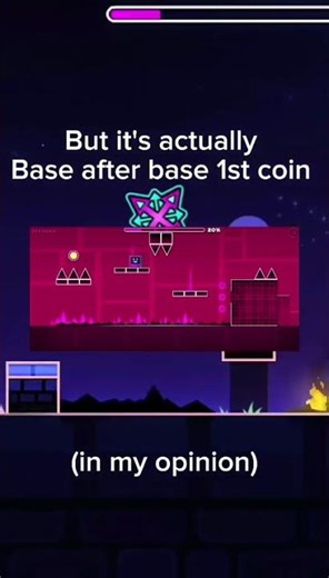 What is the easiest coin in the main levels in GD? #geometrydash #gd #gaming #mrbeast #games