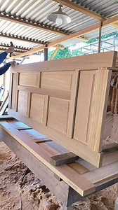 Proses pemasangan papan panel pintu.. #woodworking. | Sudiman