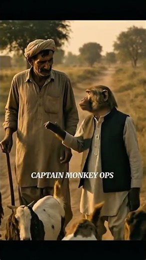 School Ja Rahi Hain Bakriyan? 🐐 Funny Interview with Farmer #funny #comedy #monkey