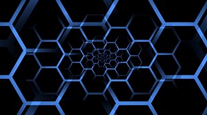 Blue Hexagonal Optical Illusion Stock Motion Graphics SBV-332709874 - Storyblocks