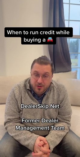 Running credit too early in the process could cause difficulties with loan approvals in the future. Once the dealer has your credit information, they have the ability to pull your bureau and to send it to banks which will impact your credit score. #autoloanfinancing #buyinganewcar #carbuyingtips #carbuyingadvice #autoloan