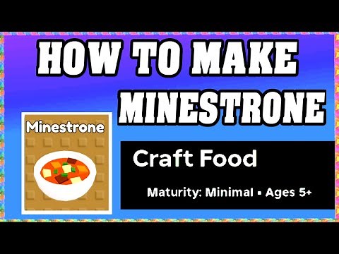 How To Make MINESTRONE in CRAFT FOOD ROBLOX [Unlock New Recipe] [walkthrough]