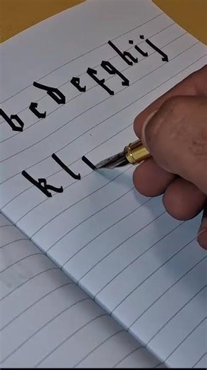 How to write alphabets in gothic calligraphy| Shampi Arts