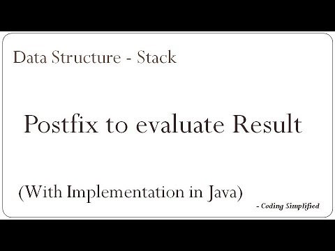 Stack: Postfix expression to evaluation | Implementation in Java