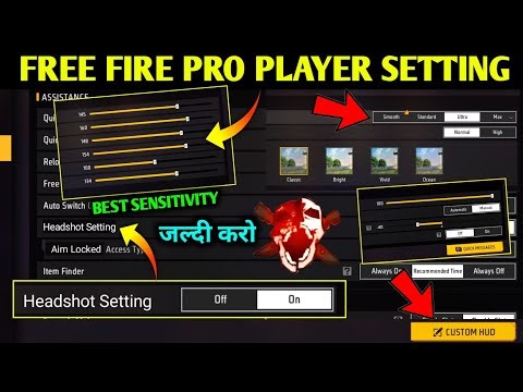 Free Fire New Control Setting After Update |Pro Player Setting Free Fire| Headshot setting free fire