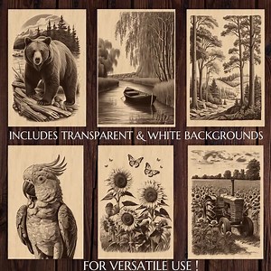 Forest Wolf Wood Engraving File, Laser Burn PNG Design for Glowforge, CNC Router File, Lightburn Ready Etching File, Cutting Board Design - Etsy