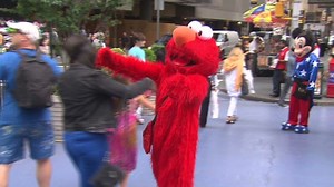 Elmo impersonator cusses around kids