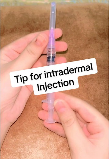 Intradermal Injection Technique Tips