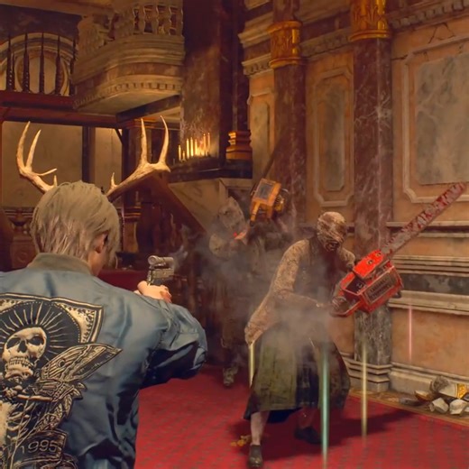 9K views · 167 reactions | Resident Evil 4 Remake Castle Gallery Intense Battle Zealots & Double Chainsaw #videogames #gameplay #game | Shuki Devi | Facebook