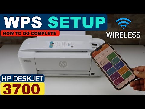 HP DeskJet 3700 WPS Setup, Complete Setup, Connect To Router In 2 Minutes.